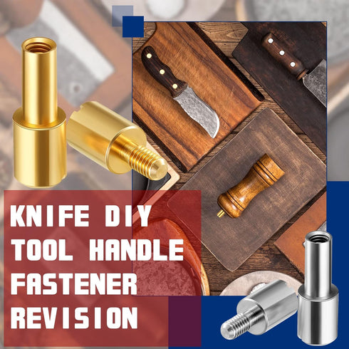 20 Sets Brass Bracket Bolt Fasteners and Stainless Steel Tactical Lock Rivets for Knife Making Supplies