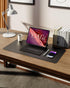 YSAGi Leather Desk Pad Protector, Large Non-Slip PU Leather Desk Blotter for Office and Home, Black