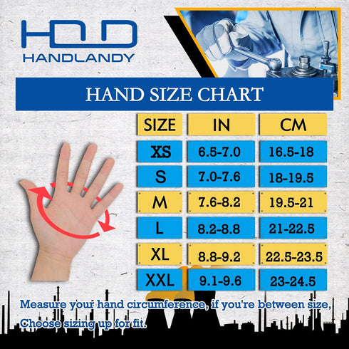 HANDLANDY Grip Work Gloves for Men and Women, Safety Utility Yard Working Gloves, Touch Screen