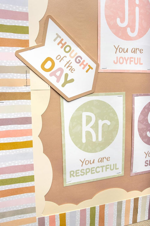 Teacher Created Resources Terrazzo Tones Bulletin Board - Alphabet Affirmations (TCR7202)