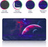Gaming Mouse Pad 24x12 Inch, Large Purple Galaxy Space XXL Non-Slip Rubber Mouse Pad for Computers Laptop Office