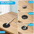 JTemgle 2" Grommet, 2 Black Desk Plastic Cable Hole Cover Computer Table Cord Wire Organizer Caps Desktop Cord
