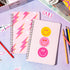 L1rabe A5 Preppy Spiral Notebooks – Hardbound Journal for Teens Girls, Pink, Happy Smile, Back to School Gifts