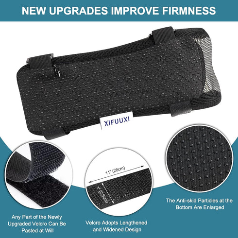 Office Chair Armrest Pads - Widen & Thicken Ergonomic Computer Chair Arm Pads with Cooling Gel and Memory Foam for
