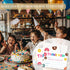 HMJKL 20 Pack (06) Donut Thank You Cards Fill in the Blank, Sweet Donut Thank You Notes for Kids, Roller Skate Thank
