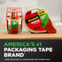 Scotch Tough Grip Moving Packing Tape, Clear, 1.88 in. x 38.2 yd., 2 Rolls, Secures Boxes up to 80 Pounds