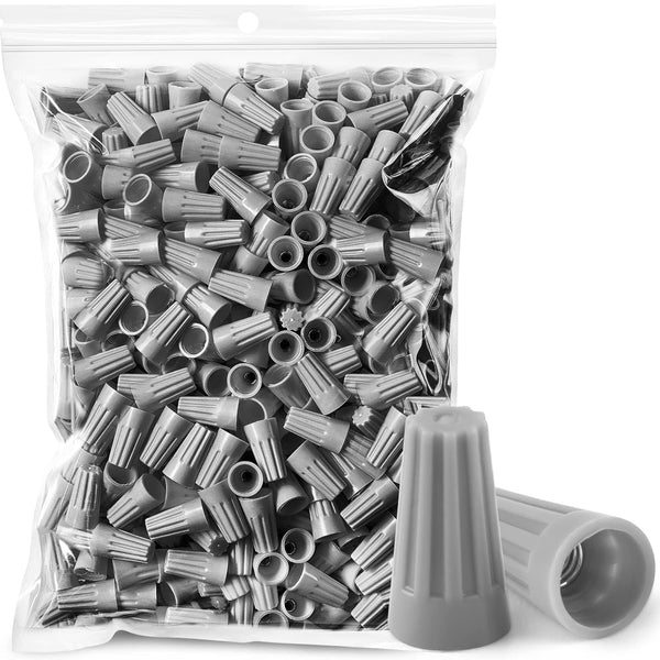 1000PCS Wire Connectors Nuts - 22-16 AWG Electric Wire Caps Insulating Insert Twist Electrical Wire Connectors Grey