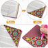 4 WIVICO pcs Diamond Painting Bookmarks, DIY Diamond Art Kits for Adults, Book Corner - Protecting Bookmark Craft