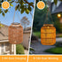 (2) Solar Outdoor Lanterns Waterproof, Hanging Rattan Lantern Lights for Outside, Solar lamp Outdoor Chandelier Idea