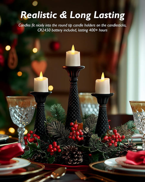 12Pack 400+ 2/4/6/8H Homemory Hour Remote Control Candles, Timer LED Votive Candles, Battery Operated Tea Lights