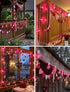 50Ft G40 27 Bulbs(2 Valentine's Day Outdoor String Lights, Valentines Day Decorations Lights with LED Pink Shatterproof