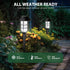 8 Pack(Cold SOLPEX Solar Lights for Outside, Solar Outdoor Pathway Garden Lights Waterproof, Solar Powered Landscape