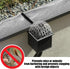 Gutter Guard 8 Pack, Adjustable Aluminum Leaf Filter Strainer 3.5 Inch Gutter Downspout Guard Preventing Blockage