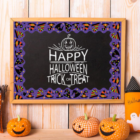 Whaline 69Ft Hocus Pocus Witch Bulletin Board Borders, 60Pcs Halloween Stickers for Classroom
