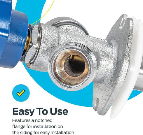 Eastman 10 Inch Frost Free Sillcock with Vacuum Breaker, 1/2 inch MIP x 1/2 inch Sweat Brass Fitting