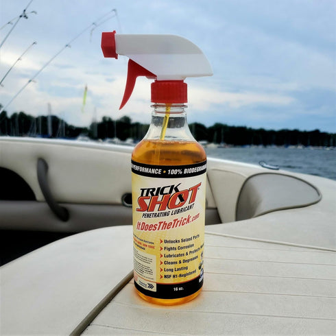3-in-1 16 oz Trick Shot - Penetrating Lubricant Oil - Biobased Food Grade Industrial Oil for Parts, Rust and Corrosion