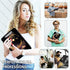 Clipboard with Storage & Pen Holder, 8.5X11 Heavy Duty Plastic Clipboards, Foldable Coaches Folder Case, Gold Moon Star