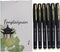 Fengtaiyuan 038P18x6 Black Gel Ink Rollerball Pens, Ultra Fine 0.38mm, 6-Piece Box, Comfortable Non-Slip Grip