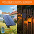 Xavbrysw 42Ft 15 Bulbs,Waterproof Solar String Lights Outdoor, Patio Lights with Flickering Flame Light Warm White