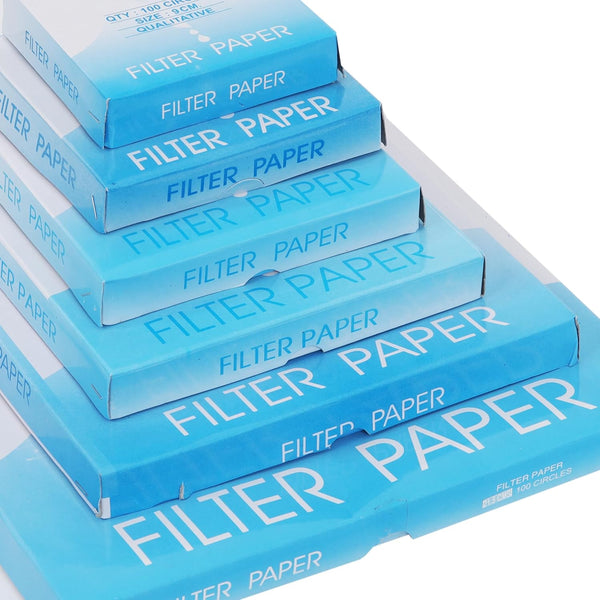 Eisco Labs Premium Qualitative Filter Paper, 12.5cm Dia., Medium Speed (85 GSM), 10 Micron Pore Size, Pack of 100