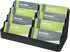 Deflecto 4-Tier Business Card Holder, Black, 3.9" x 7.9" x 3.6"