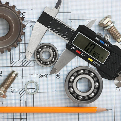 Digital Caliper Measuring Tool, Large LCD Screen, Easy Switch Inch/MM/Fraction, 6inch/150mm & 8inch/200mm