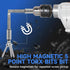 LMXMGRG 5 Set 10pcs Set S2 1/4" TT8-TT45(50mm) Point Security Torx Bit Star Bits Screwdriver Magnetic Alloy Steel