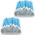 AAwipes Lint Free Polyester Swabs Pointed Tips Microfiber (200 pcs, 73mm/2.9" Length, 3.2mm/0.12" Head Width, Blue) for
