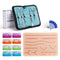 Alcedo Suture Practice Kit for Medical Students | Complete 32 Piece Kit with Durable Suturing Pad and Tools