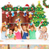 Christmas Bulletin Board Set, Tree Fireplace Decorations, XMAS Holiday Cutouts for Classroom Bulletin Boards