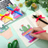 Cactus Sticky Notes with Cactus Pen Cute Cactus Notepads Set Fun Cactus Gifts Cacti Notepads Succulent Note Pad Self Adhesive Note Pads for Xmas School Supply (Stylish, 30 Pcs/ 10 Sets)