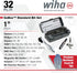 74984 32 Set Wiha Piece GoBox Standard Bit with Mini Ratchet