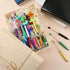 Qilery 30 Pcs Beaded Pens with Stylus Tips, Plastic Beaded DIY Stylus 2-in-1, Black Ink, Office Supplies