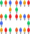 25 Pack C7 Multi Colored LED Replacement Christmas Light Bulbs, 0.72W, E12 Base, Dimmable Waterproof