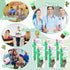 Sinload 30 Sets End of Year Students Gift for Teacher Bulk Cactus Mechanical Pencils Stress Balls Squeeze Toys