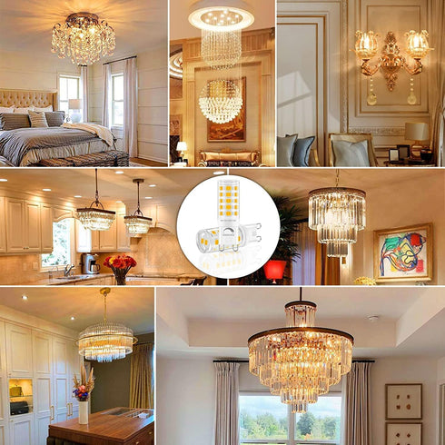 Sailstar G9 LED Bulb Dimmable, 40W Equivalent, 3000K Warm White, 400 Lumens, 360 Beam Angle, 4W G9 Bi-pin, 12 Pack