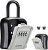 Puroma Key Lock Box, Portable Combination Lockbox Wall-Mounted Key Storage Box for