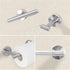 Brushed Nickel Toilet Paper Holder, Wall Mount for SUS 304 Stainless Steel, Double Post Pivoting Roll Holder for