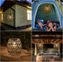 Outdoor Solar Hanging Lantern, Rattan Outdoor Chandelier Solar Chandelier Outdoor Outdoor Chandelier for Gazebo Solar