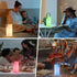 2 1 IP44 Portable Solar Table Lamp in Charging Outdoor Lantern with Remote RGB Cordless Lights, Water-Resistant