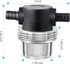 1/2 Inches Water Pump Strainer, Compatible with 3/8 Inches Hose Barb in-Line Strainer Twist-On Pipe Sprayer Filter for Water Pump 12V Direct Current 80 PSI RV Camper Marine Boat Lawn (2) by Dreyoo