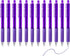 Writon Retractable Ballpoint Pens, 12 Pack, Triangle Grip and Barrel, 1.0mm Medium Point, Purple Ink