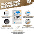 Storage Standard Countertop, Triple Glove Box Holder Dispenser - Kitchen, Medical, & Latex Glove Holder Wall Mount
