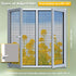 Magnetic Window Screen, Adjustable DIY Window Net Max 59 x 51 with Magnetic Fastener, Fiberglass Fine Mesh