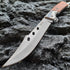 DOOM BLADE Long Blade Pocket Folding Knife, Sharp Survival Work Knives, Foldable Large Knife with Rosewood Handle, Gift