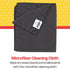School Smart Dry Erase Cleaning Cloth for Whiteboards and Chalkboards, Made of Microfiber Material