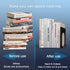 HappyHapi 28pcs Metal Bookends for Shelves, Heavy Duty Book Ends Holders for Office Home Library