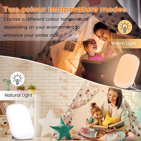 10,000 5 4 4 LASTAR Sun Lamp Lux Daylight Lamp with Memory Function Adjustable Brightness Levels Color Temperature