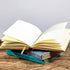 CAGIE Vintage Journal for Women, 320 Pages Gold Edge Thick Paper, A5 Hardcover Leather Journal (Light Blue)