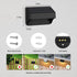 IP65 with10 (4) ZCXLIGHT Solar Fence Lights Outdoor,Fence Solar Lights Outdoor Waterproof Led Fixed Colors RGB Color